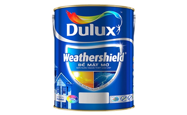 Hình ảnh sơn dulux weathershield bề mặt mờ 5l
