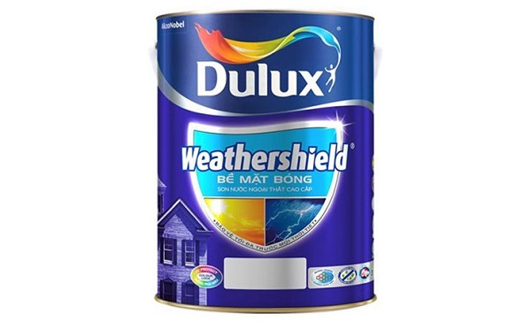 hình ảnh sơn dulux weathershield bề mặt bóng 5l
