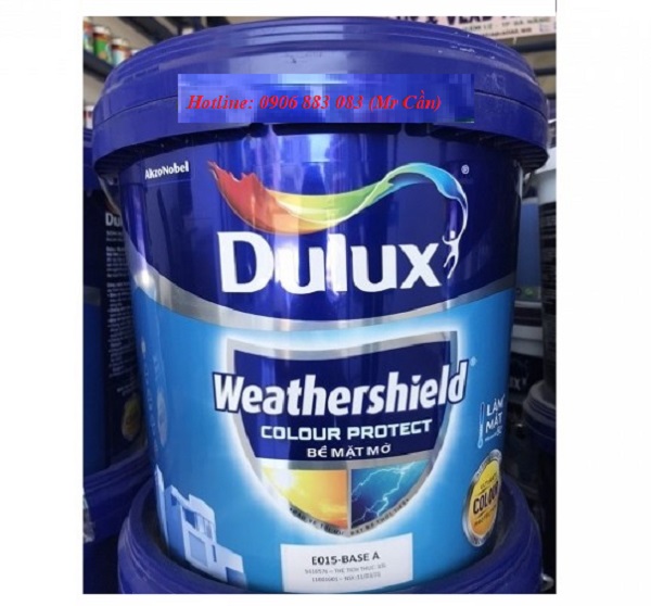 hình ảnh sơn dulux weathershield bề mặt mờ 15L