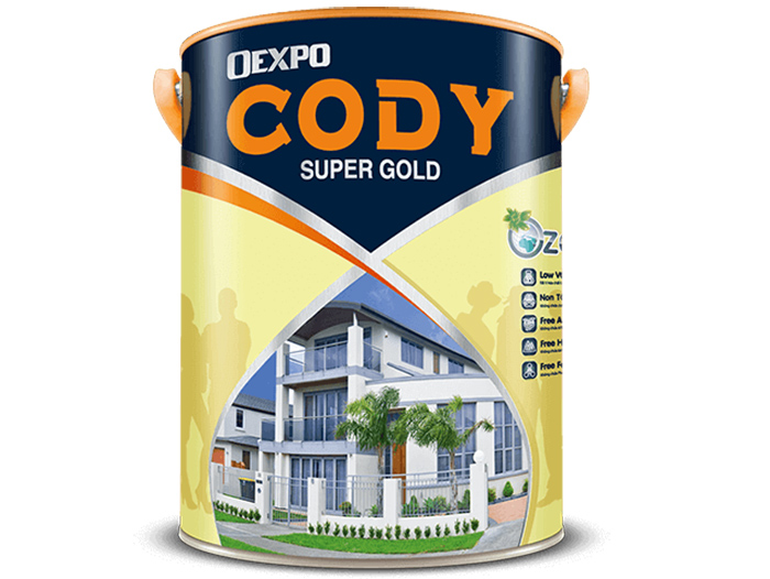 hình ảnh sơn ngoại thất oexpo cody super gold